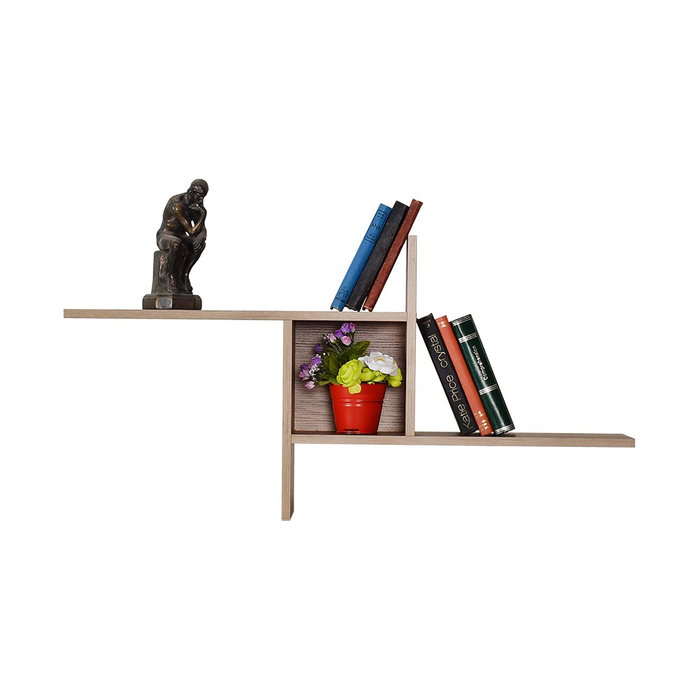 Hanah Home Estantería de pared Nogal claro Hanah Home Estantería de pared Nogal claro
